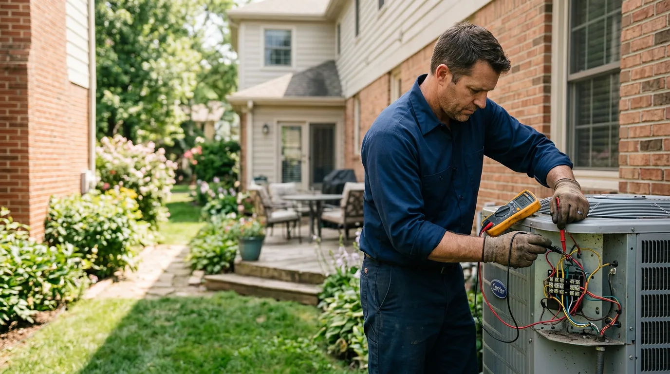 HVAC technician working near Wethersfield, CT